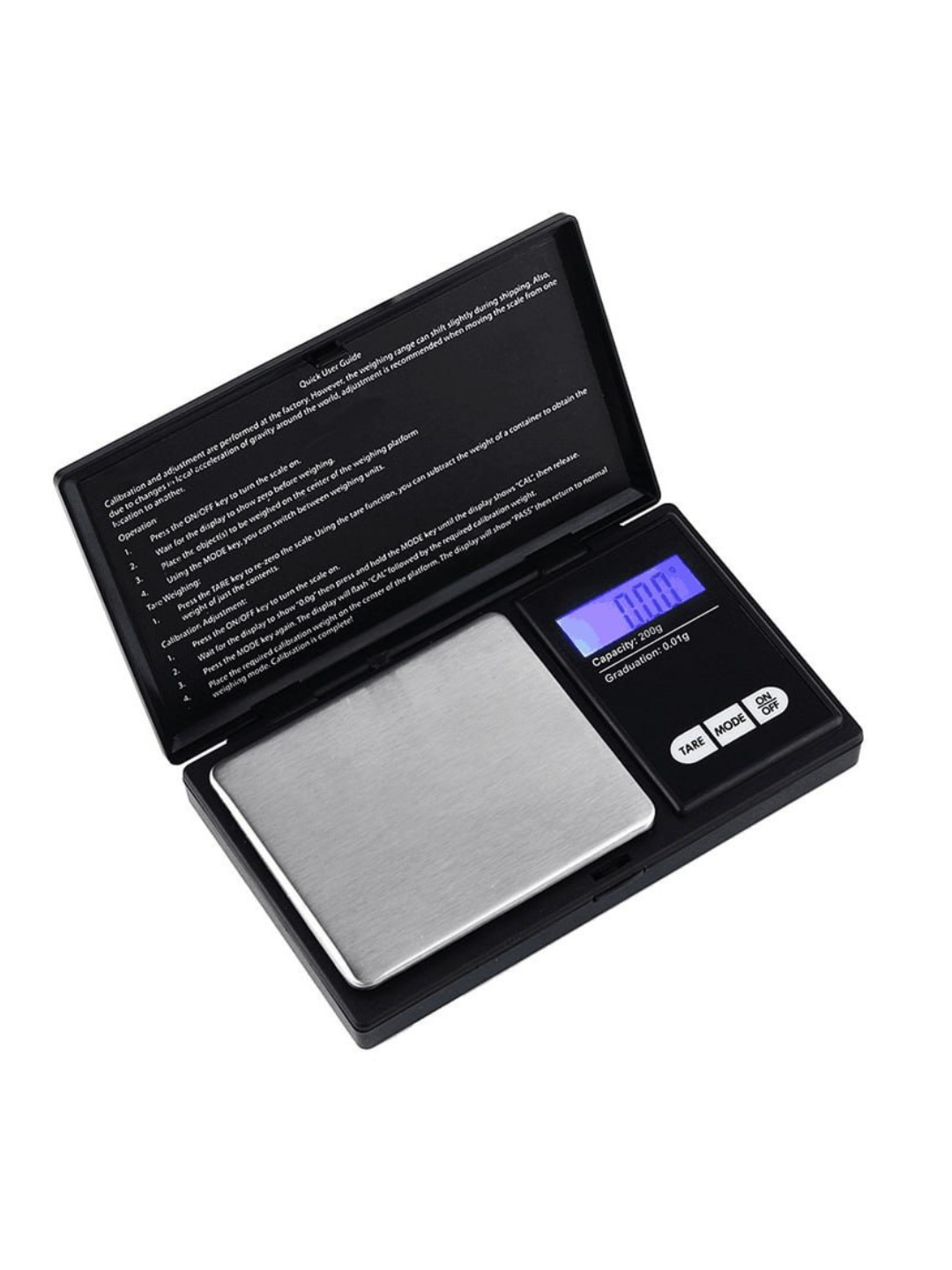 Электронные карманные весы с высокой точностью 0.01 г, портативные, до 500 г — фото 1