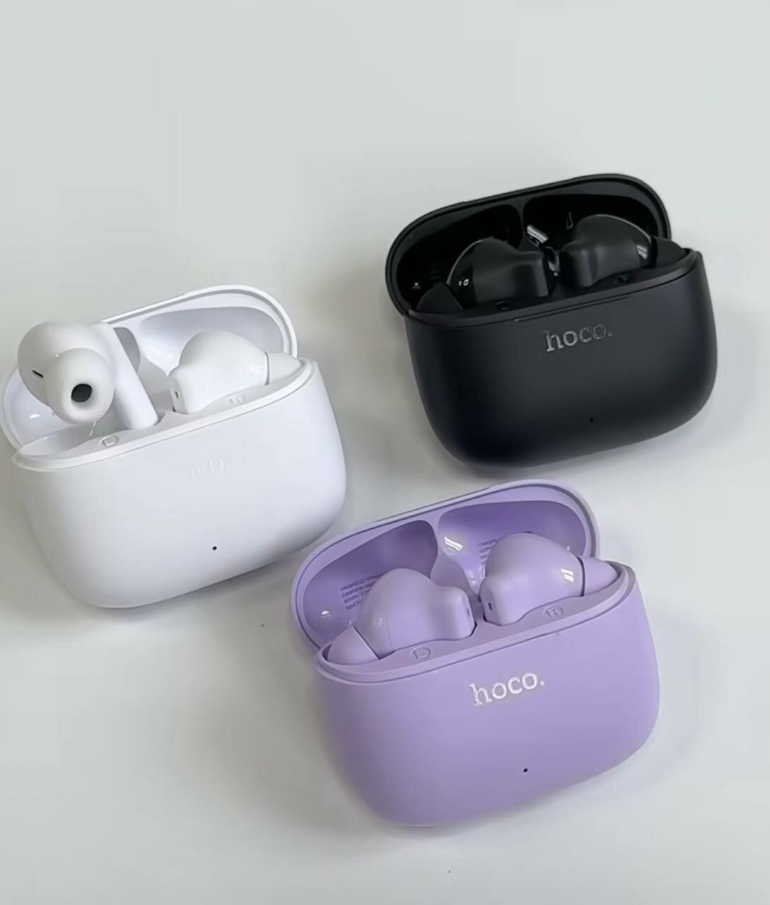 Беспроводные наушники TWS HOCO Thought, Bluetooth 5.3, белые — фото 1