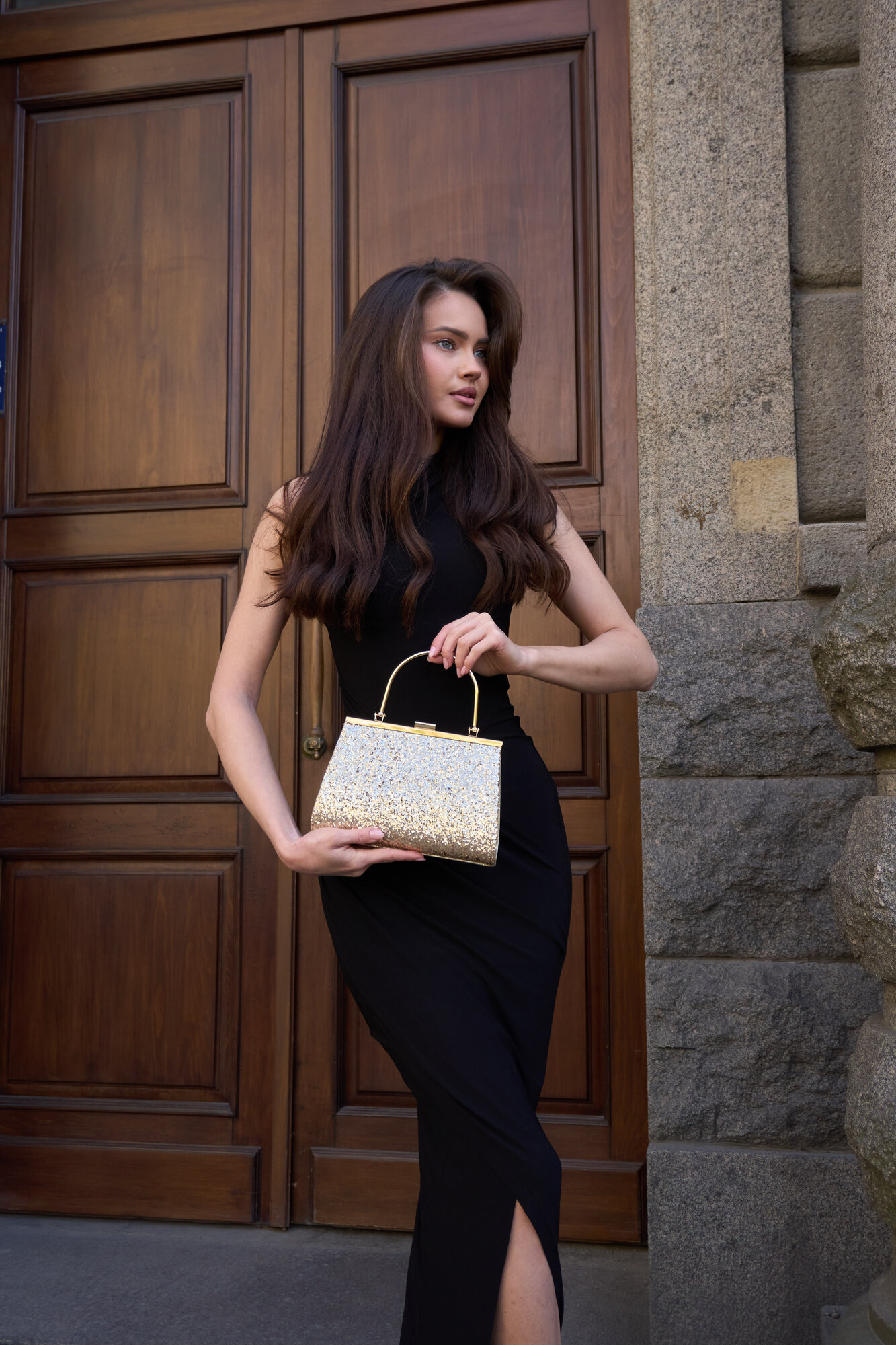 Сумка клатч , золото — фото 1