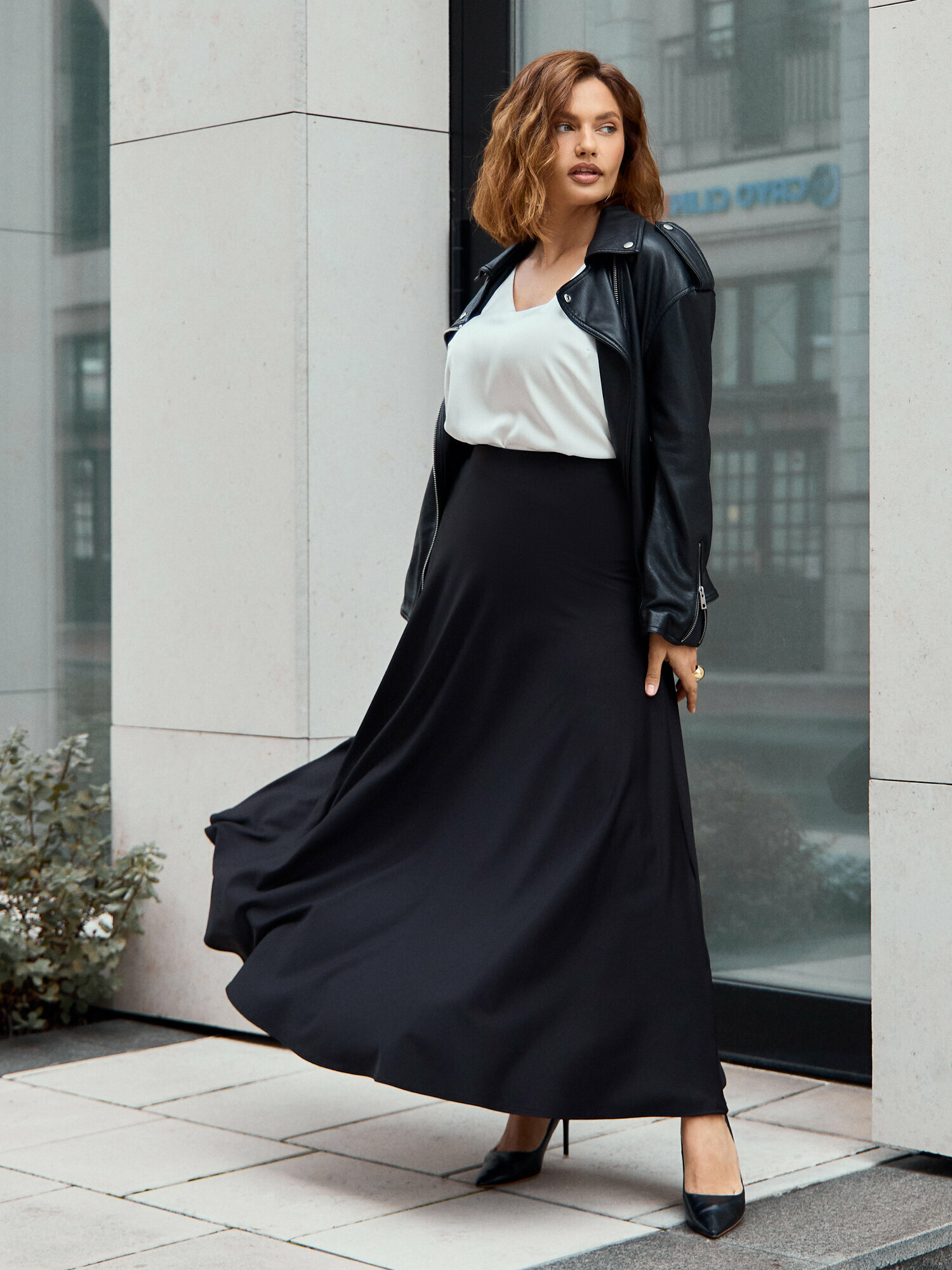 Юбка MIKMN, размер 52-54, черный