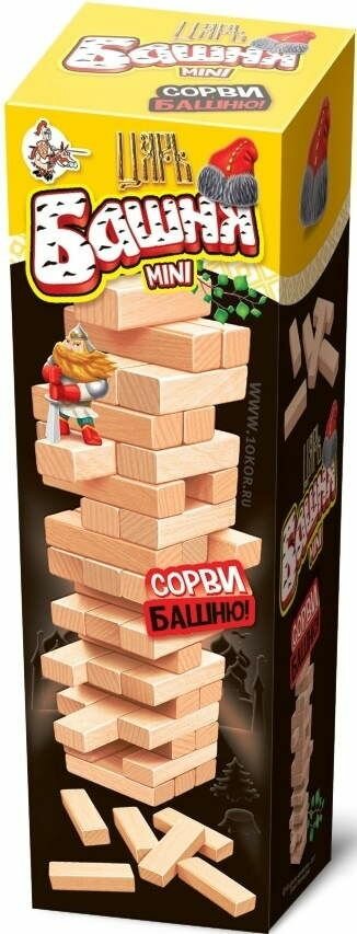 Игра для детей и взрослых "Царь Башня mini" (падающая башня) — фото 1
