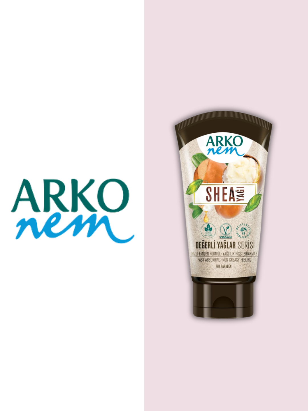 Увлажняющий крем для тела "Arko Nem", масло ши, 60 мл