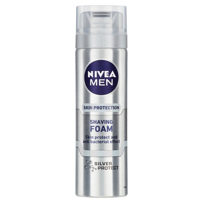 Пена для бритья NIVEA MEN Серебряная защита с ионами серебра 200 мл