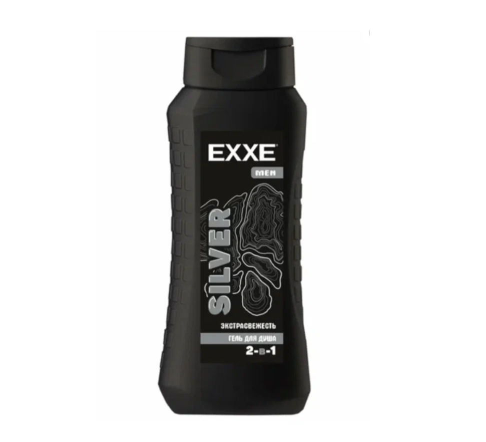 Гель для душа EXXE мужской 2в1 Men Silver Экстрасвежесть 400мл