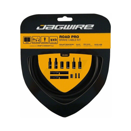 Рубашки и тросики велосипедные Jagwire Road Pro Brake Kit Stealth, тормоза, Black, PCK209