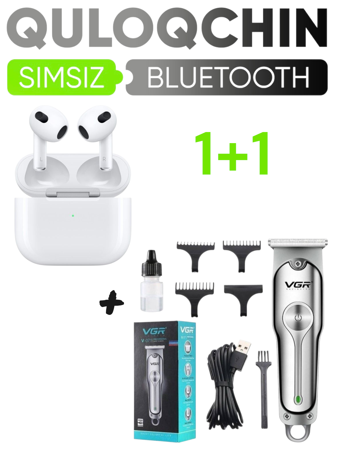 Беспроводные наушники Pods Pro, Pods 3 Bluetooth 5.3 и VGR 071