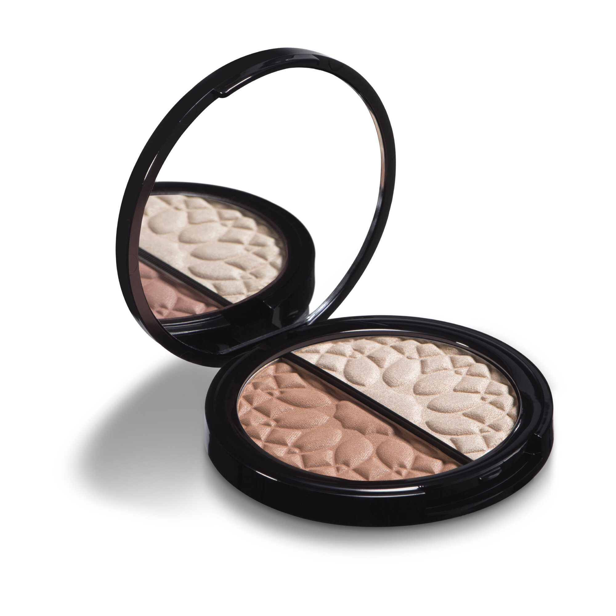 Палетка румян и хайлайтера UOMO&DONNA - сияние и свежесть кожи — фото 1