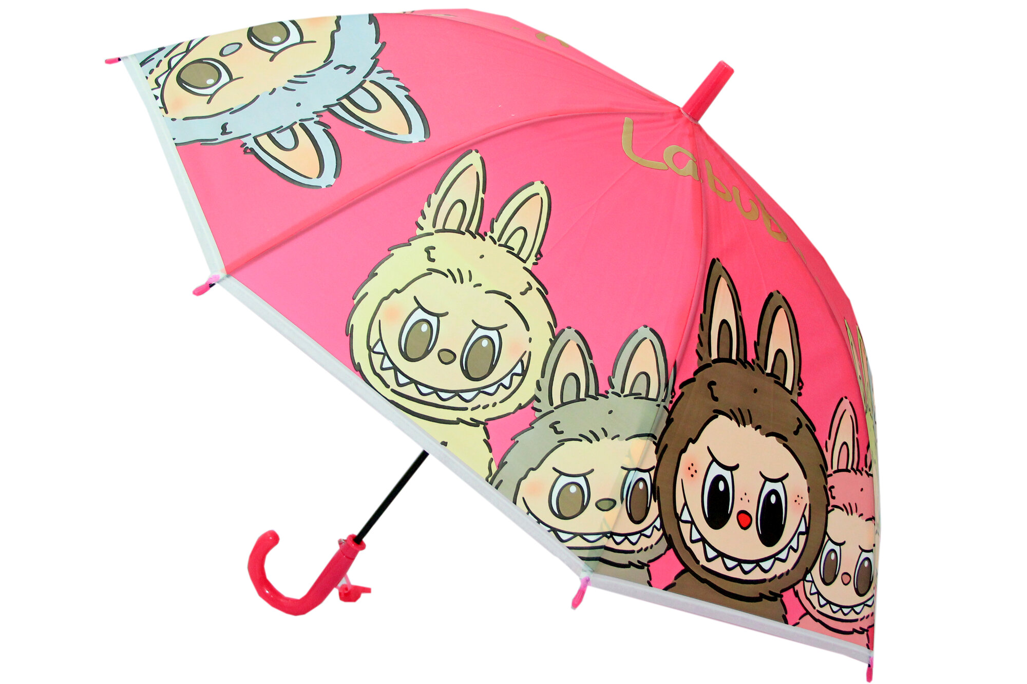 Зонт-трость , розовый — фото 1