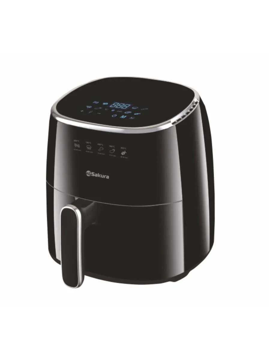 Аэрогриль 1500 Вт 8 программ SA-7684BK 5 л экран