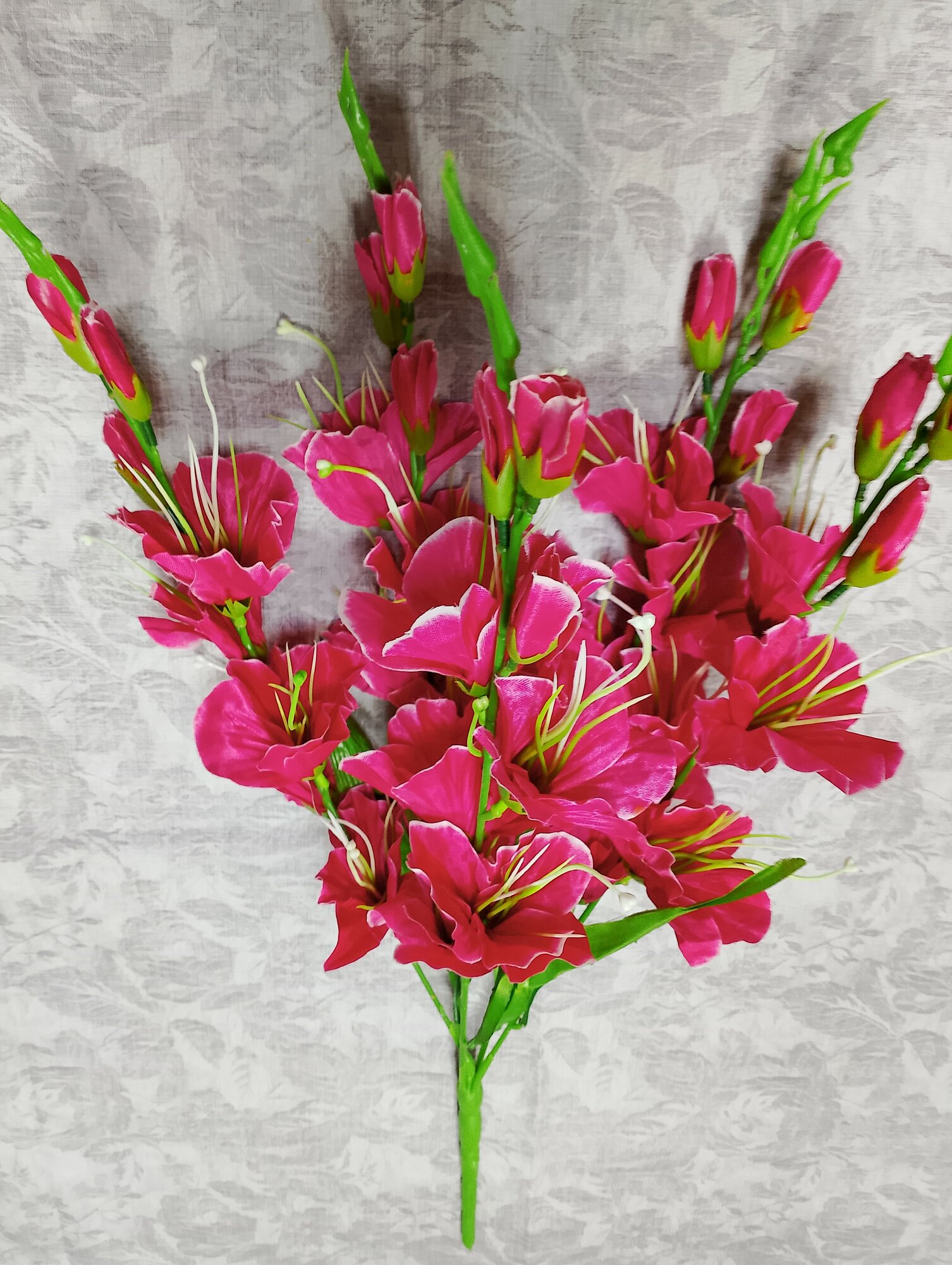 Искусственные цветы Букет Гладиолус размер 68 см. Цвет: розовый
