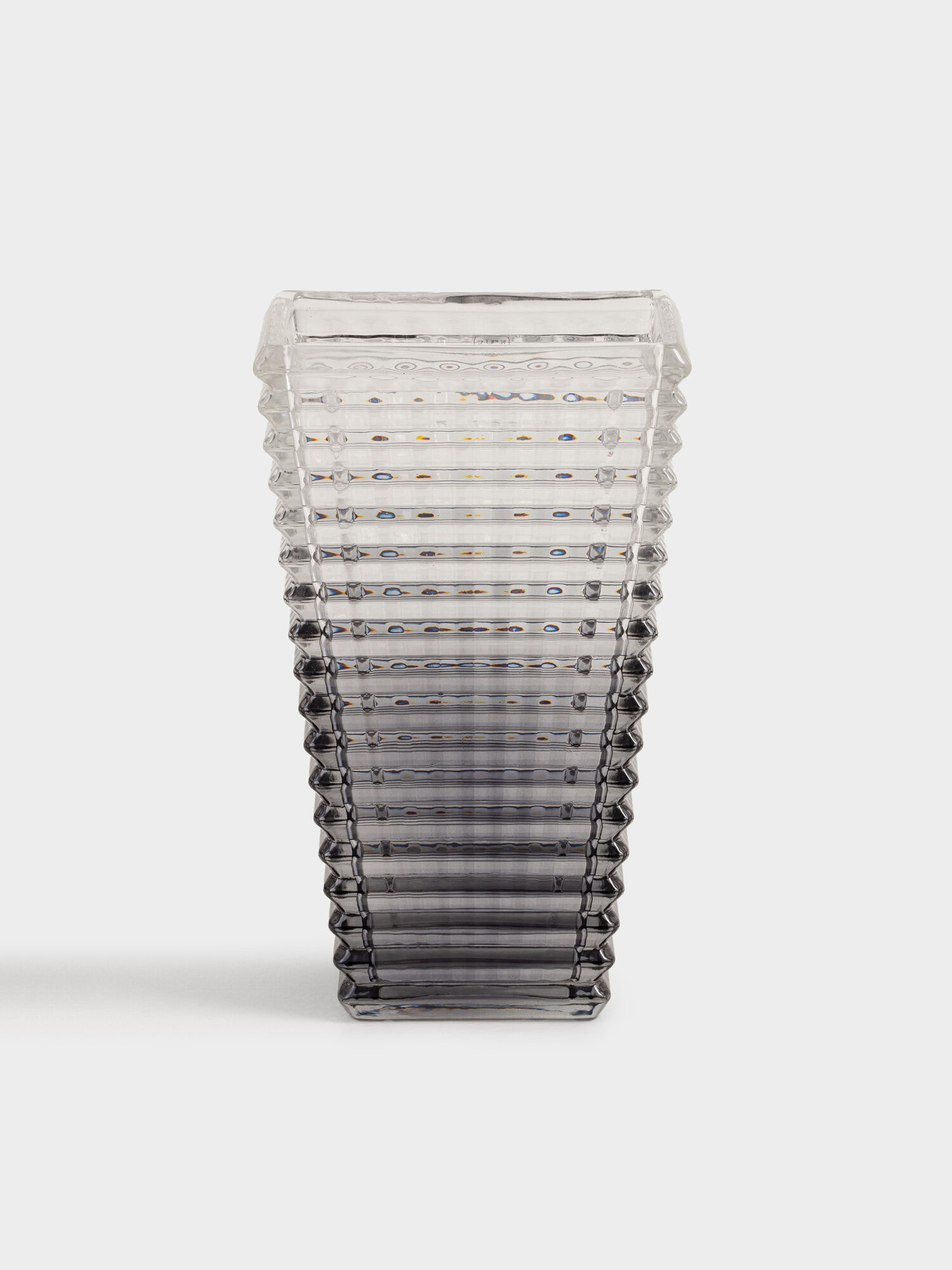 Ваза для цветов 28 см стекло Р серый градиент Mosaic color