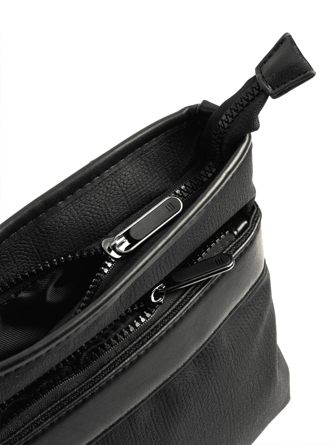 Сумка мессенджер , фактура матовая, чeрный — фото 1