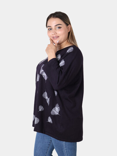 Свитер , размер OneSize, фиолетовый — фото 1