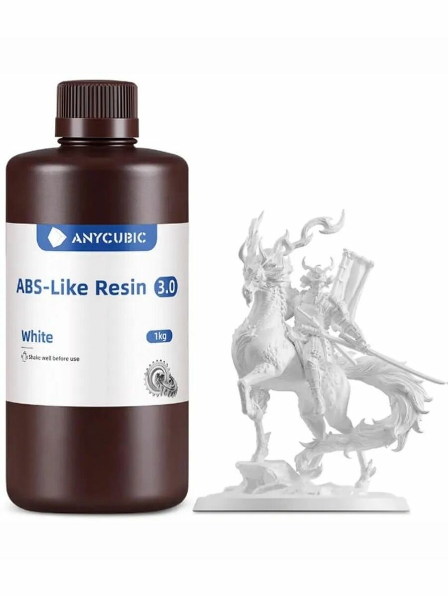Фотополимерная смола Anycubic ABS-Like Resin 3.0 белая (1 кг)