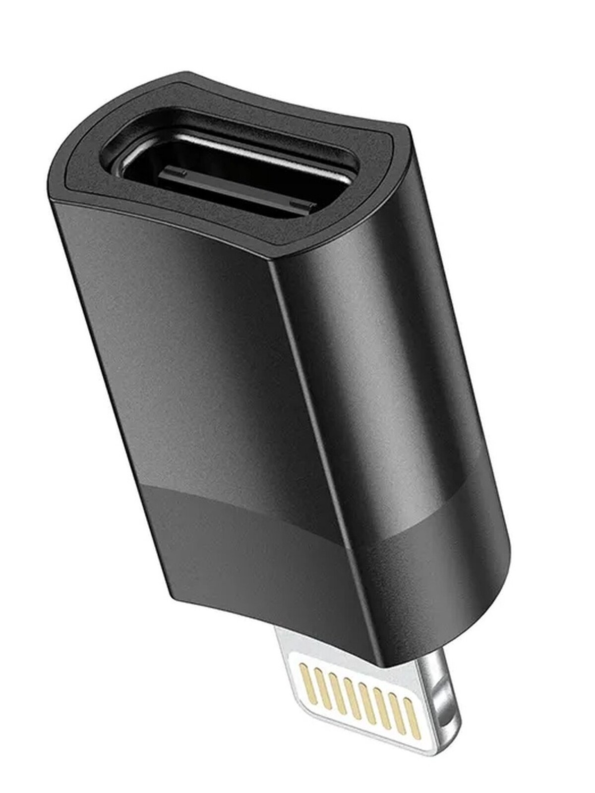 Адаптер переходник Hoco с USB Type-C- Lightning/ Переходник IPhone для смартфона, планшета, зарядка, передача данных — фото 1