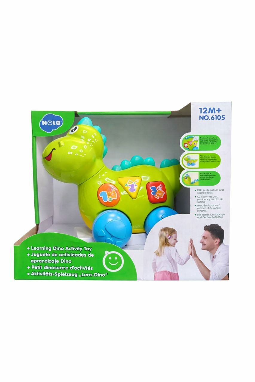 Развивающая игрушка "Динозавор", музыкальная, световая, бренд Hola