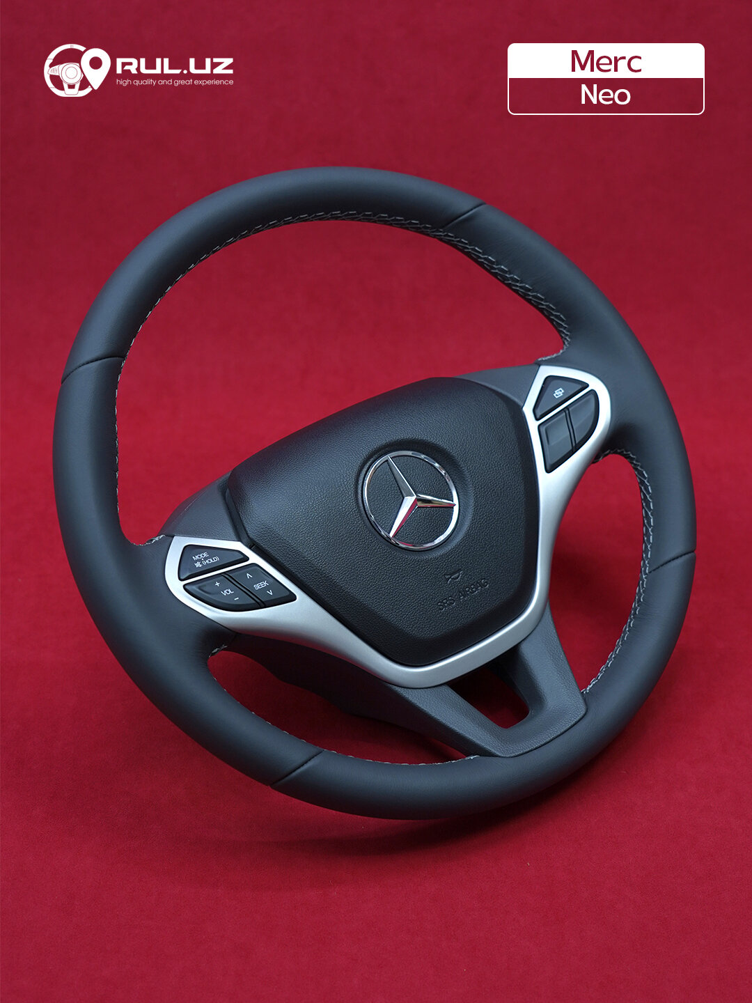 Руль Neo, для моделей Daewoo, Ravon, Chevrolet, черный новый