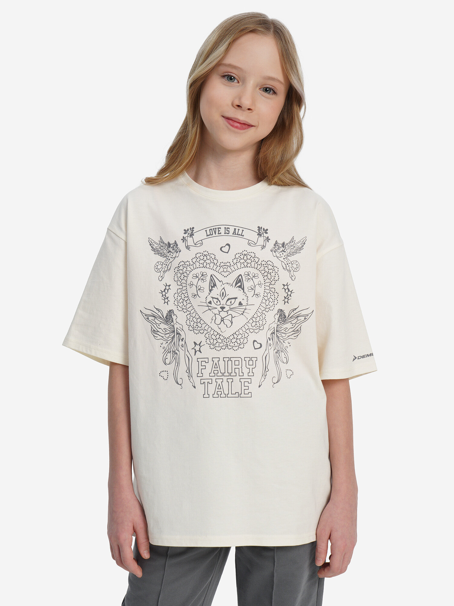 Футболка Demix, размер 158-164, кремовый — фото 1