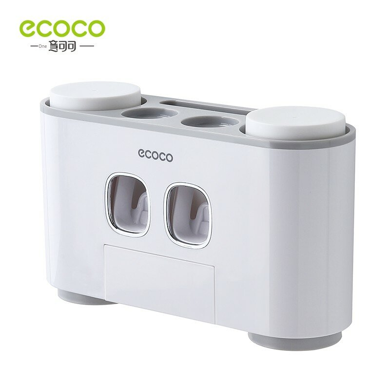 Ecoco автоматическая зубная паста для дома, серебристо-серый цвет, 100 г, компактная трубка, простой механизм нажатия,