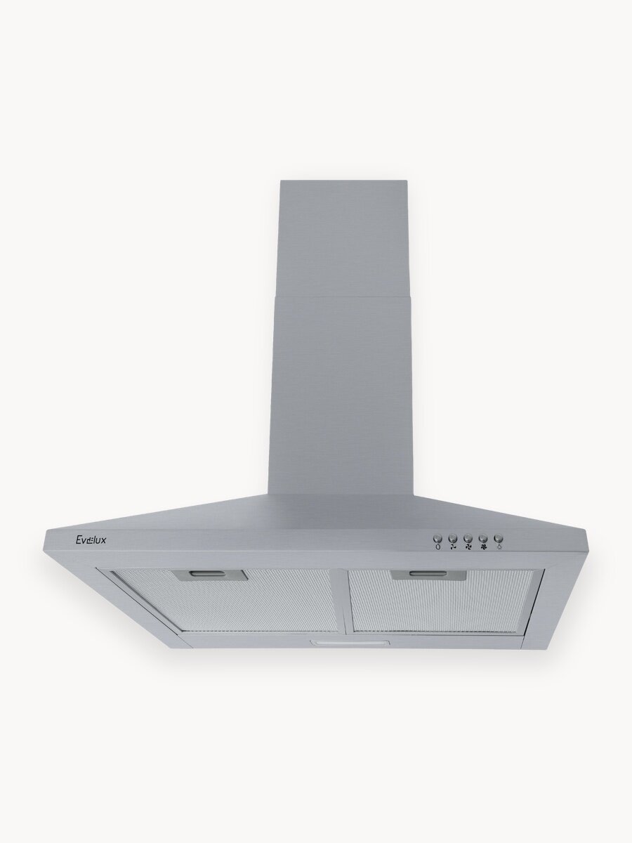 Купольная вытяжка Evelux Favorite 60 X ширина 60 см, производительность 750 м3/ч, 3 скорости, нержавеющая сталь