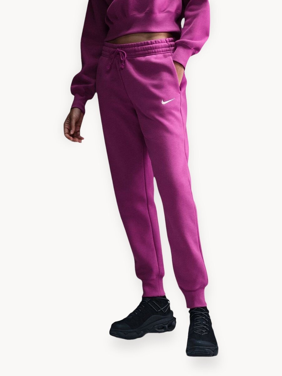 Брюки спортивные NIKE Phoenix, размер M INT, фуксия