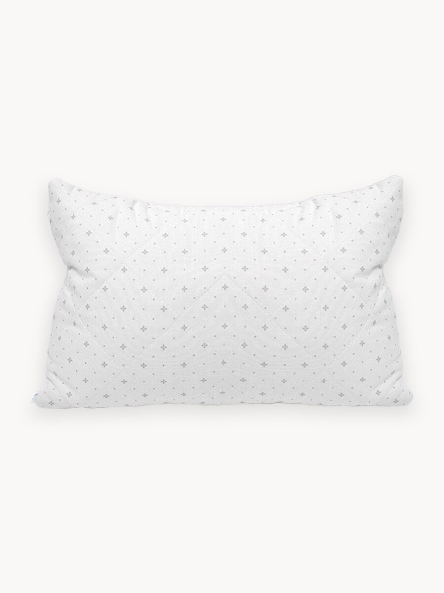 Подушка детская 40х60 1шт. Лебяжий пух, Чехол из хлопка, стеганая GALTEX