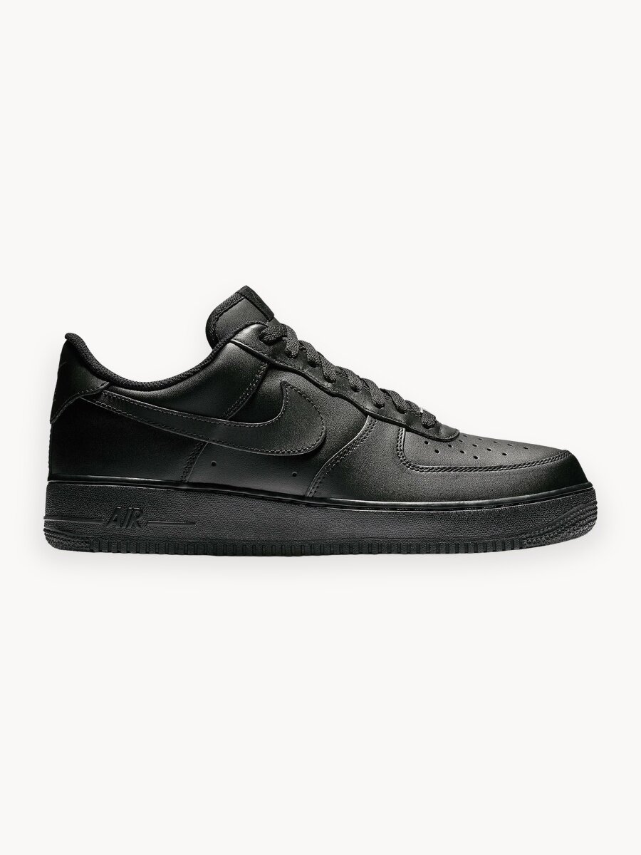 Кроссовки NIKE Air Force 1, полнота B, размер 43 EU (27,5 cm), черный