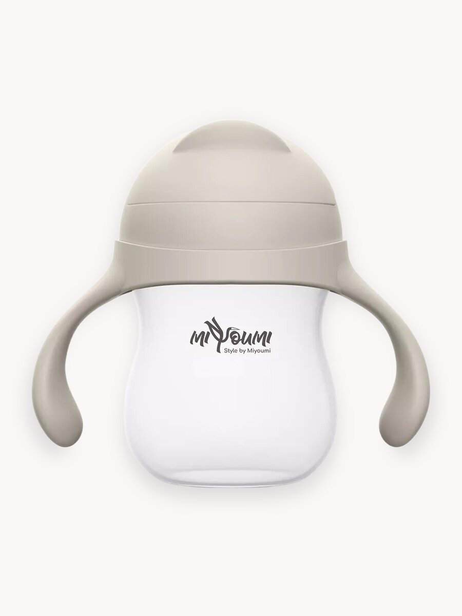Поильник детский "Miyoumi", непроливайка, с трубочкой, силиконовый носик