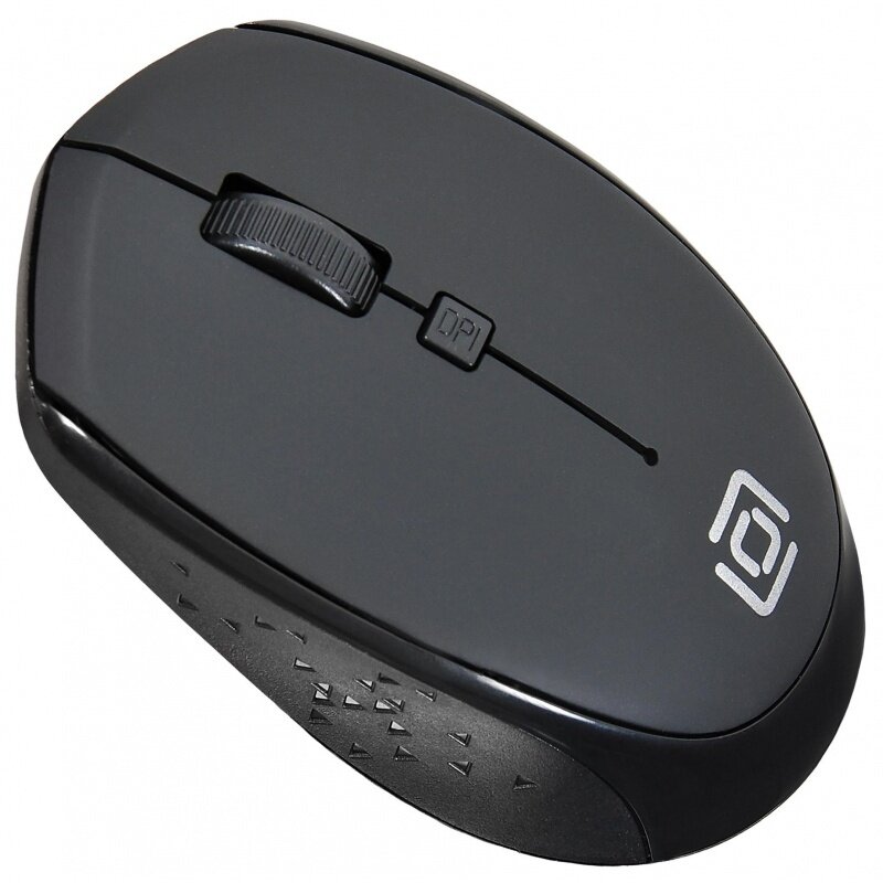 Мышь беспроводная Oklick 488MW, 1600 dpi, USB-коннектор, 4 кнопки, черная (1196560)