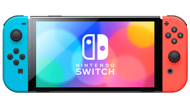 Игровая приставка Nintendo Switch OLED Red/Blue (Красная/Синяя) — фото 1