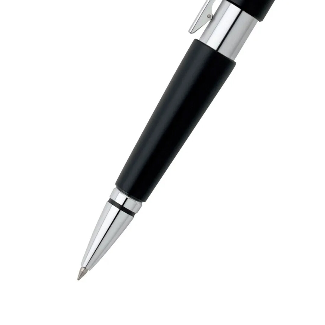 Ручка-роллер Cross Edge Black/Chrome черная Mblack (AT0555-2) — фото 1