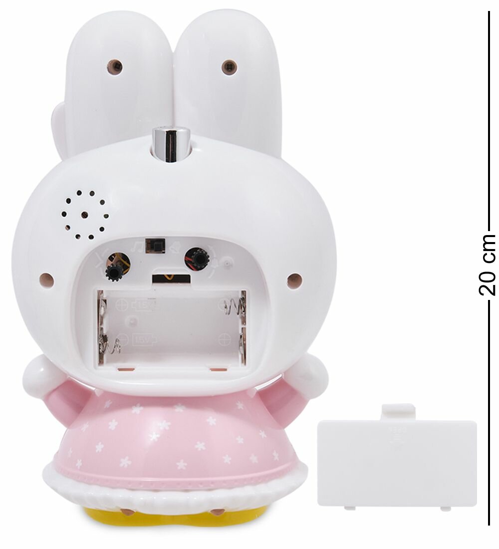 Будильник 'Зайка' белый — фото 1