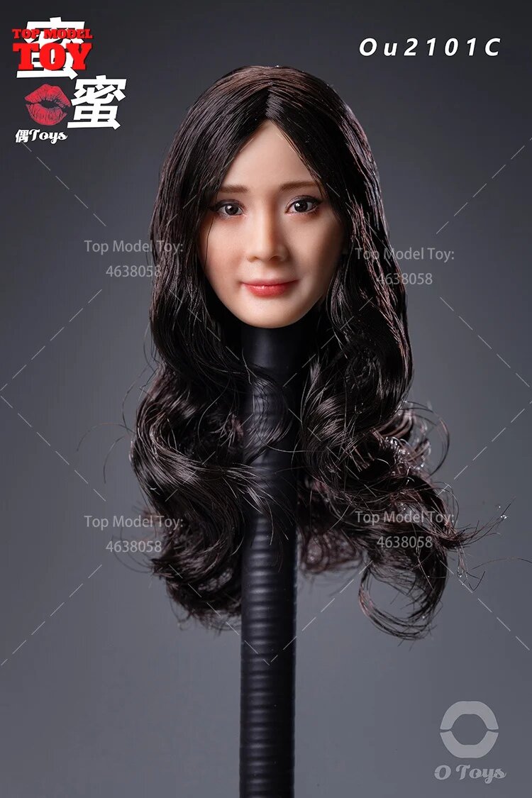 Фигурка головы Yang Mi 1/6 MAK, Черный, Унисекс
