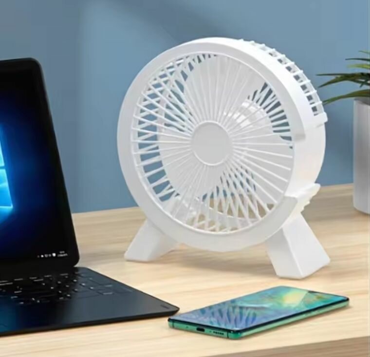 Настольный мини USB-вентилятор/ Портативный мини вентилятор USB белый