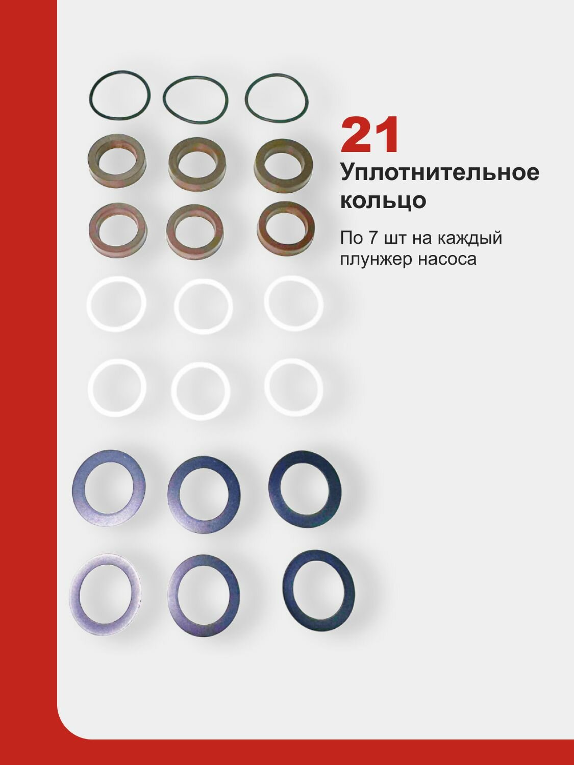 Комплект уплотнений для насоса HAWK NMT — фото 1