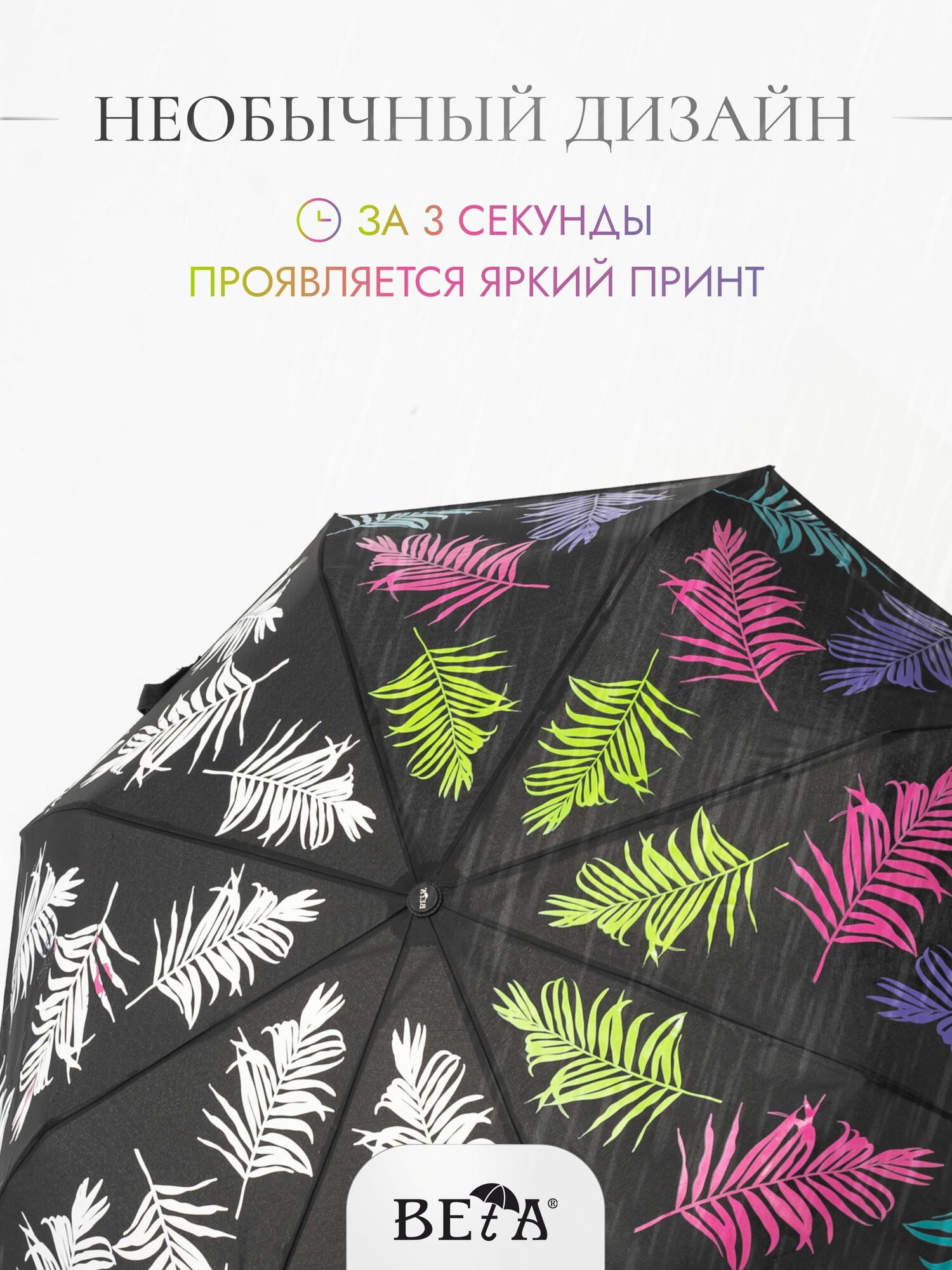 Зонт GALAXY OF UMBRELLAS, черный — фото 1