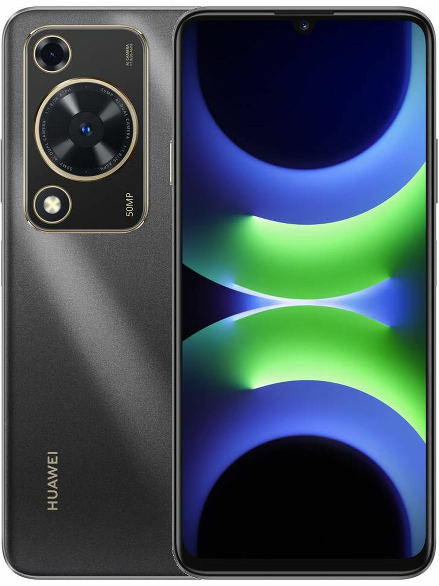 Смартфон Huawei Nova Y72S, NFC, 8ГБ/128ГБ, Android, камера 50 Мп, черный