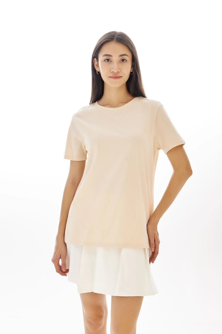 Футболка Selfie, размер XS, айвори — фото 1