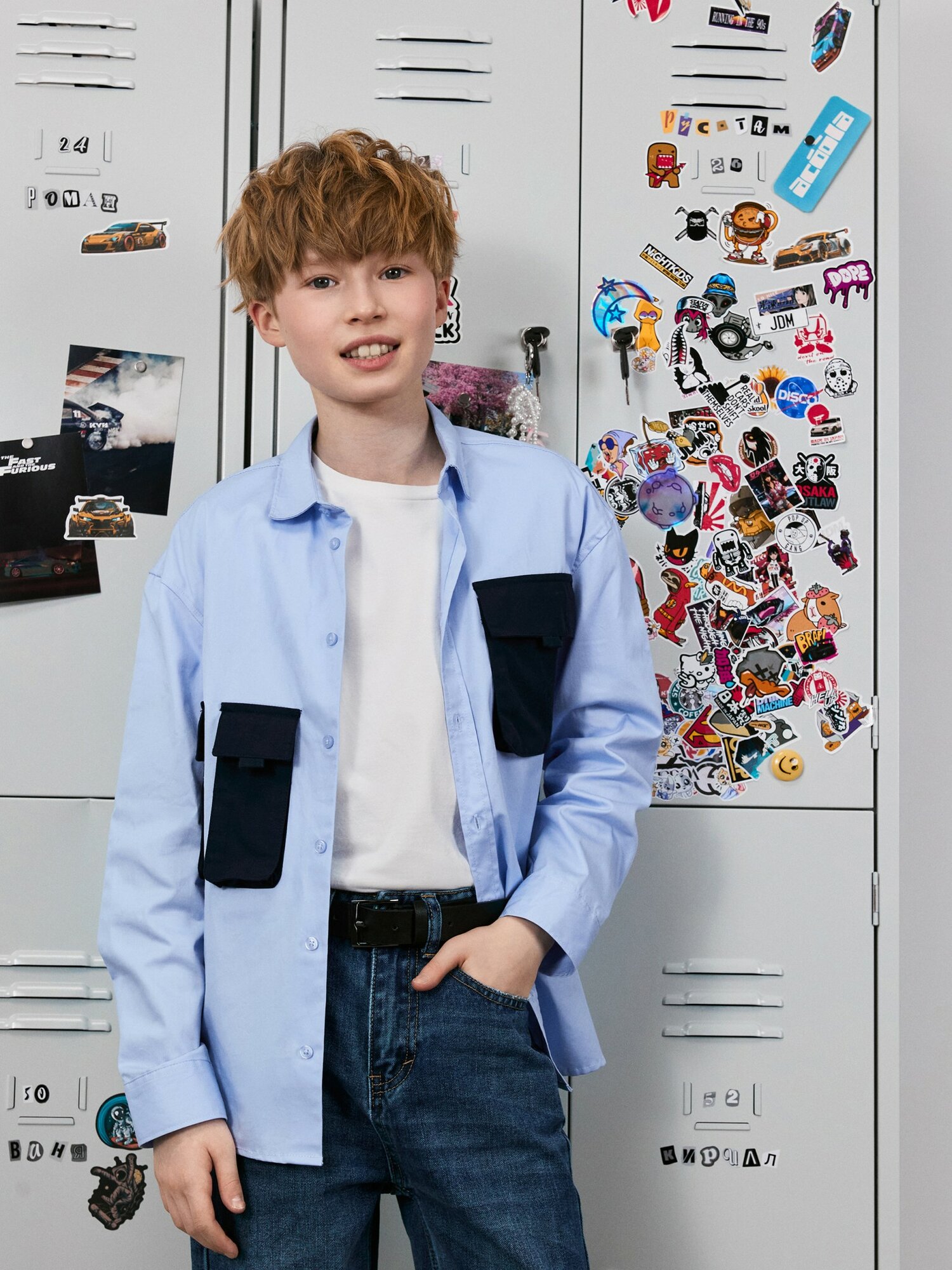 Рубашка Acoola размер 158 голубой