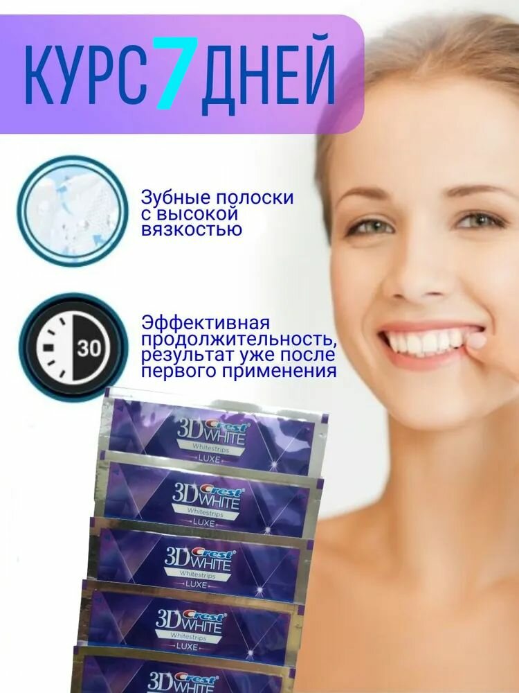 Картинки Отбеливающие полоски для зубов Crest 3D Whitestrips Professional Effects - 7 шт