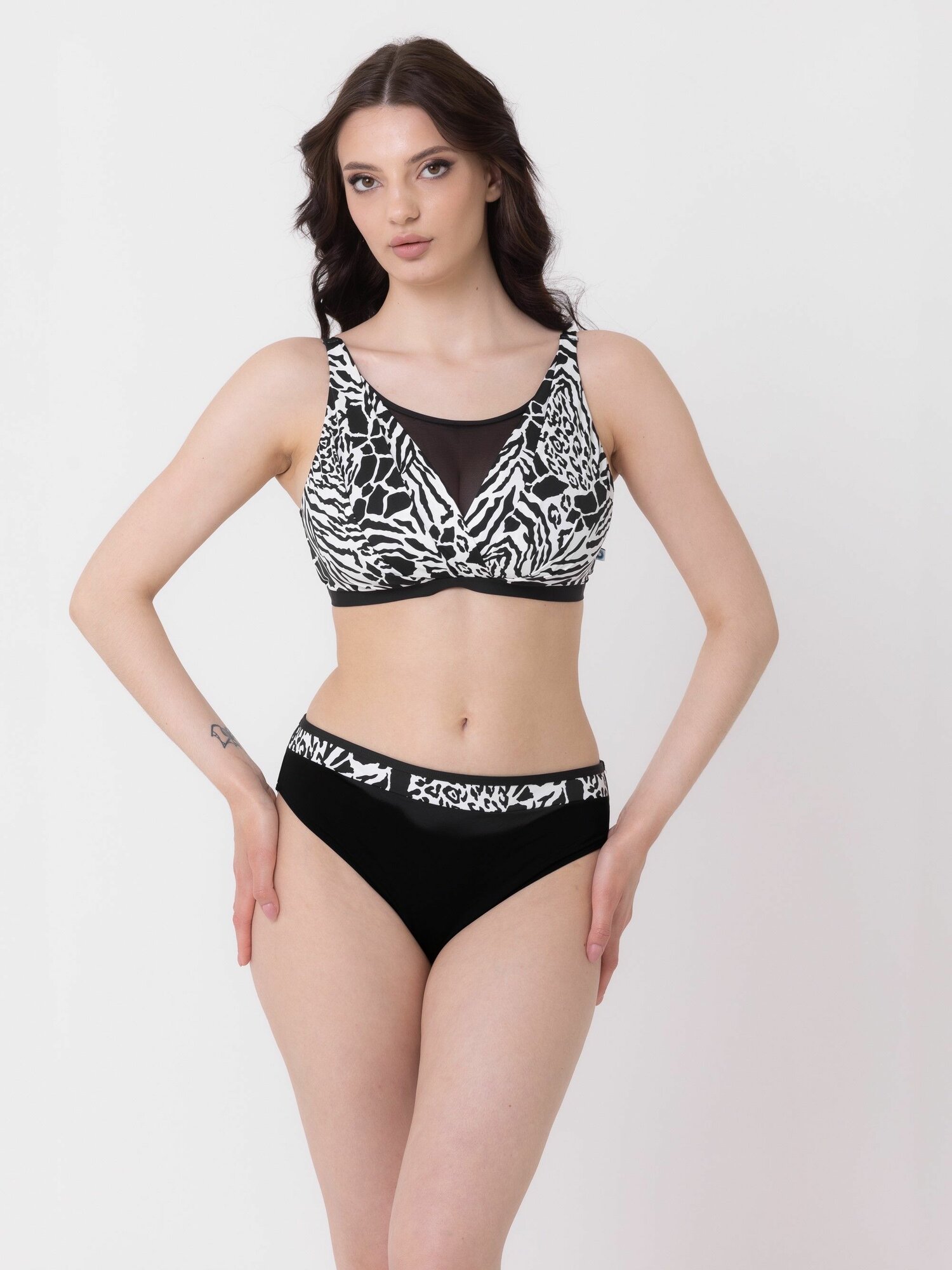 Купальник Atlantic beach Лето 2025, размер 48, черный