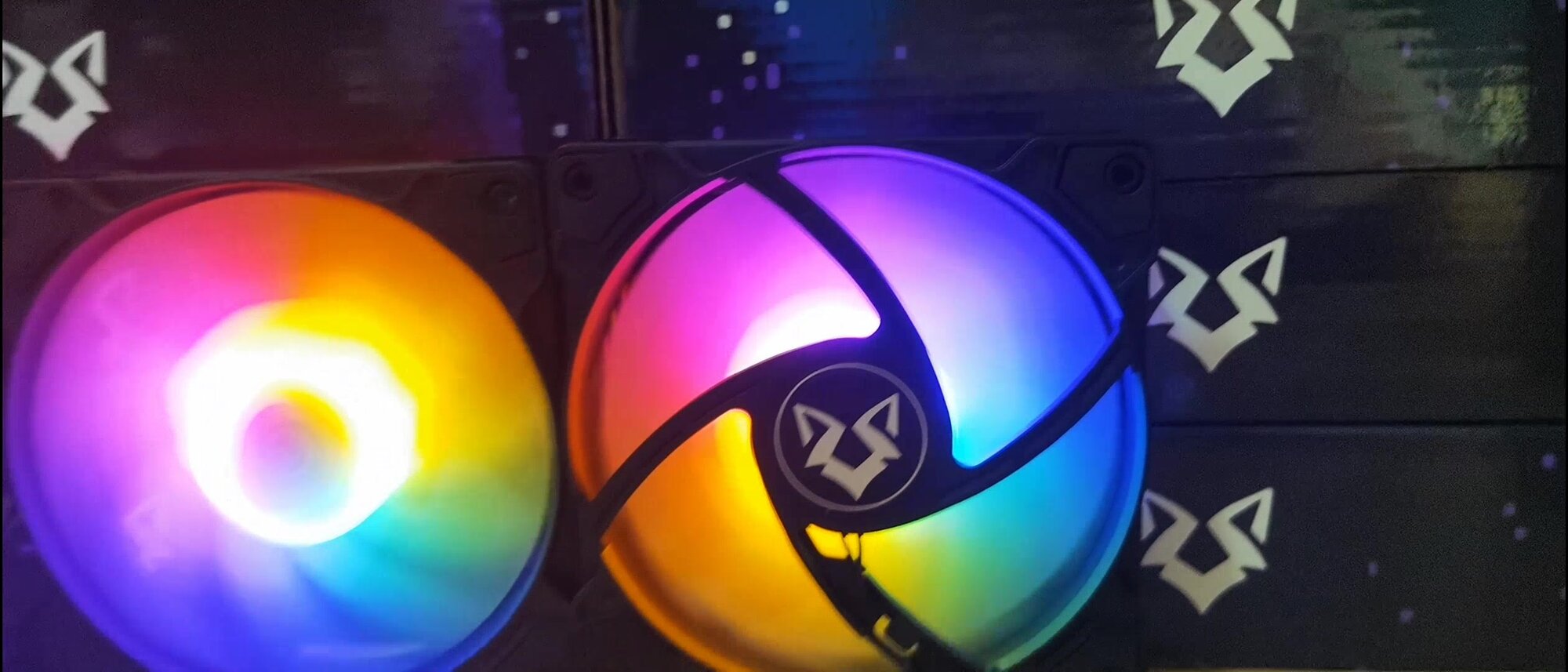 Вентилятор для корпуса компьютера *6 шт, RGB вентилятор для корпуса 120х120мм — фото 1