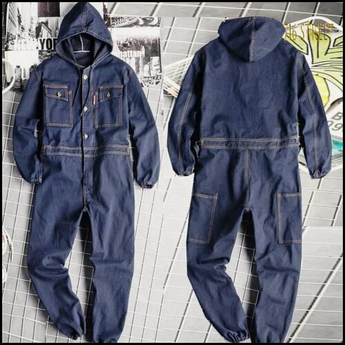 Изображение товара Мужское страхование труда, сварка, авторемонт, цельный джинсовый комбинезон