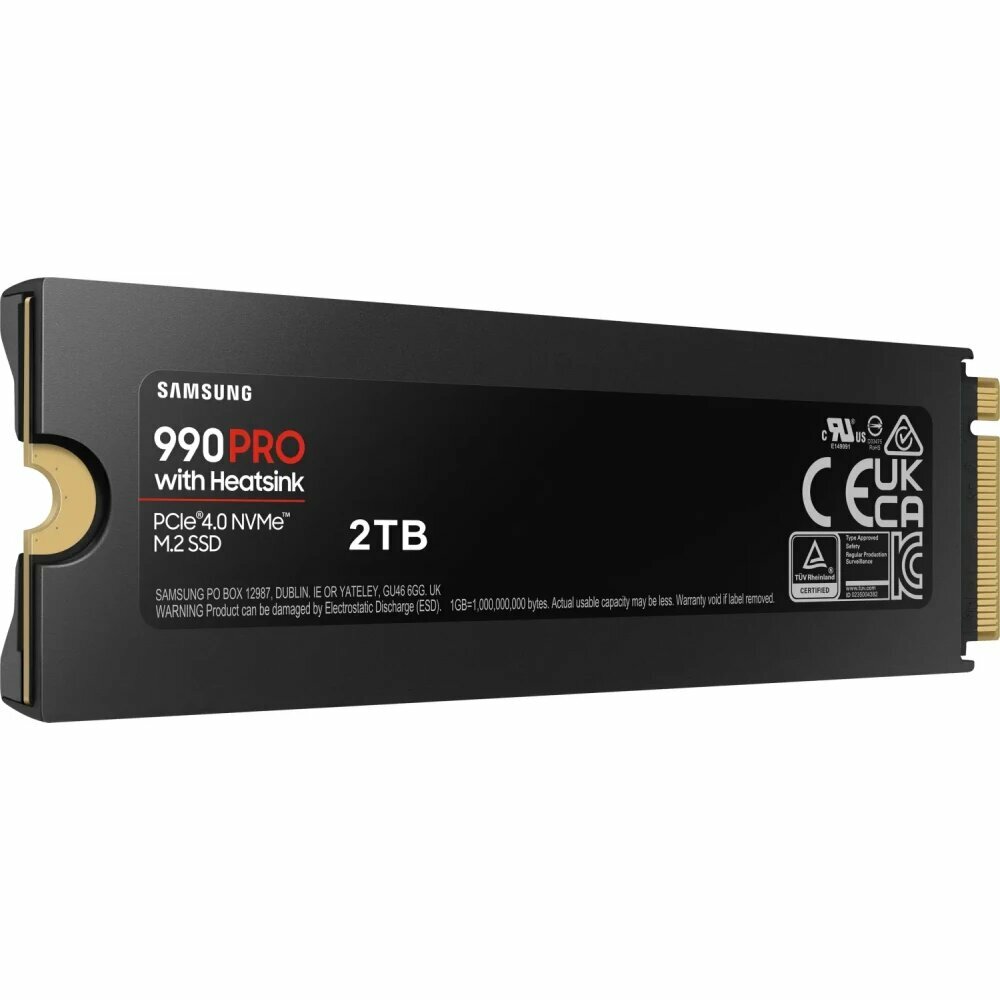 Внутренний SSD диск SAMSUNG 990 PRO 2TB, M.2, NVMe 2.0, PCIe 4.0 x4 (MZ-V9P2T0CW) — фото 1