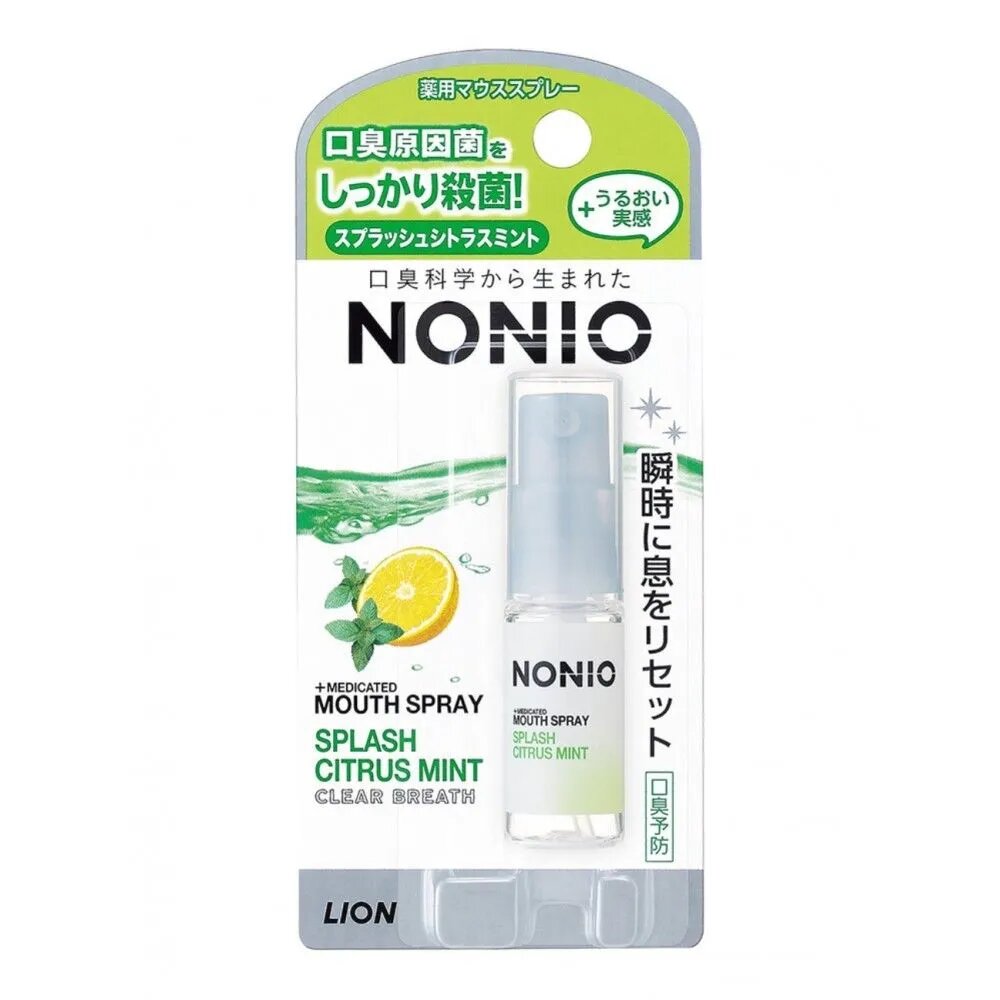 Спрей для свежего дыхания Lion Nonio Splash Citrus Mint с ароматом цитрусовых и мяты 5 мл