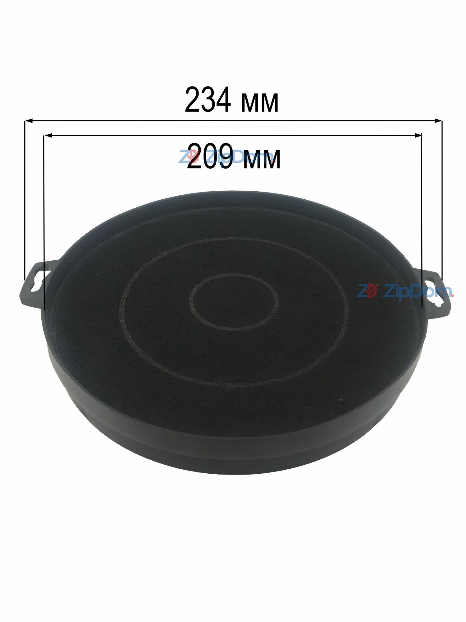 Фильтр угольный 'MONDO' D-209 мм, H-31 мм походит для кухонных вытяжек Elica MOD.290 F00315/S, Ariston, Smeg, C00027838;