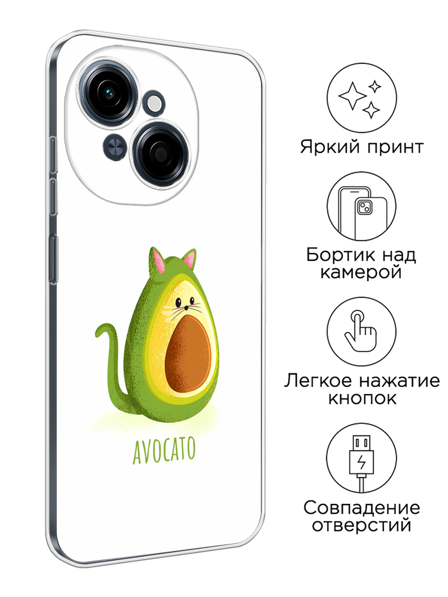 Чехол на Tecno Spark Go 1/Pop 9 / Текно Спарк Go 1/Поп 9 с принтом Avocato — фото 1