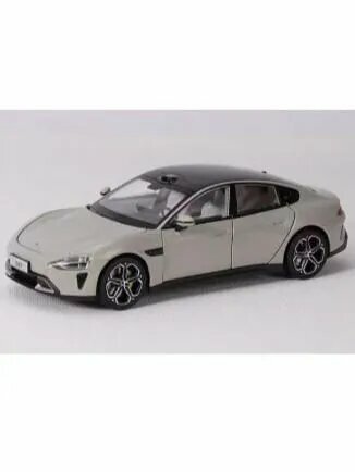 Изображение Модель автомобиля Xiaomi su7, предметы коллекционирования, 1:24