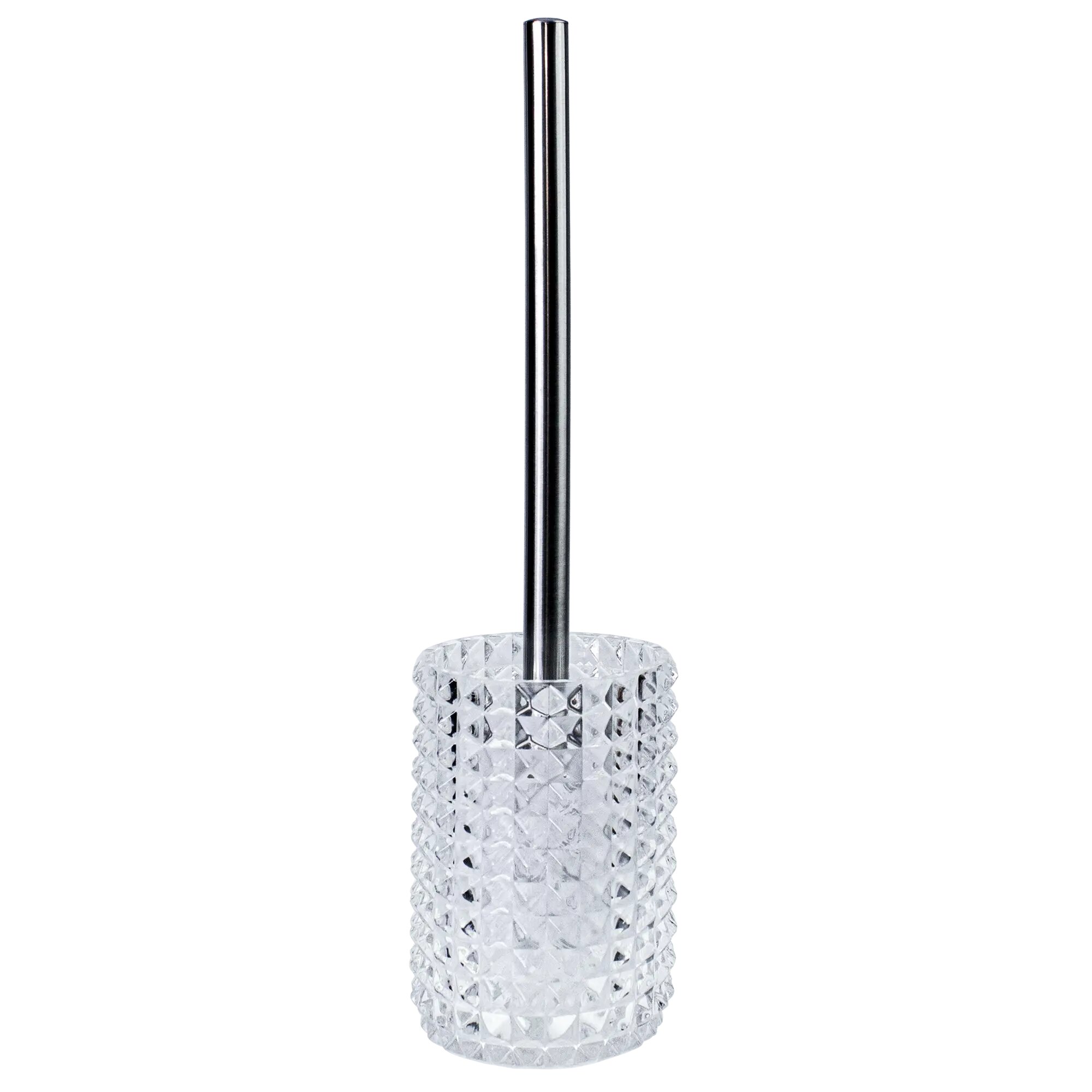 Ёршик для унитаза Proffi Home Glass цвет прозрачный/серебро