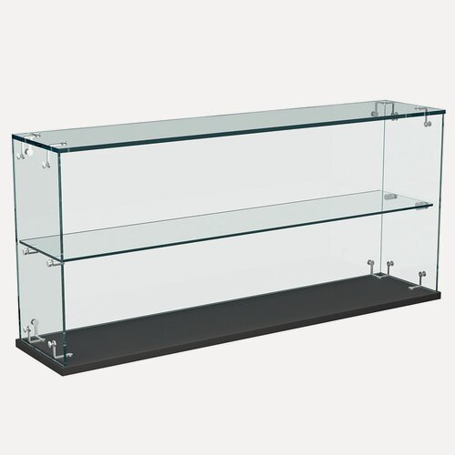 Изображение товара Витрина Истра настольная мини №6-1 с одной полкой без дверей, Черный